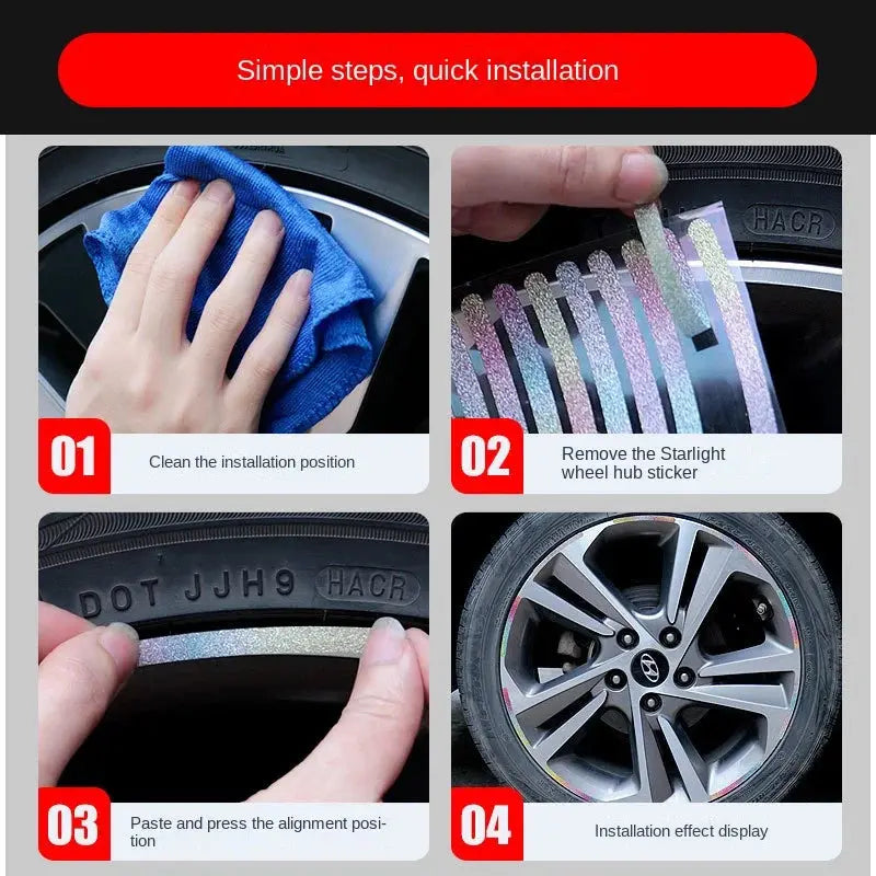 Reflective Stripes Car Wheel My Store