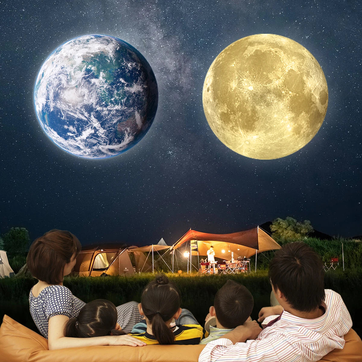 Moon Earth Atmosphere Light My Store