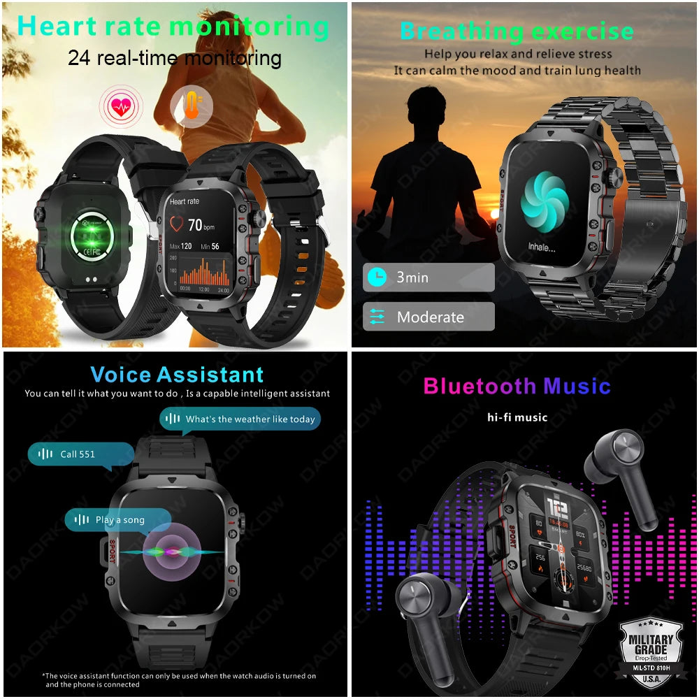 Military Smart Watch Men My Store