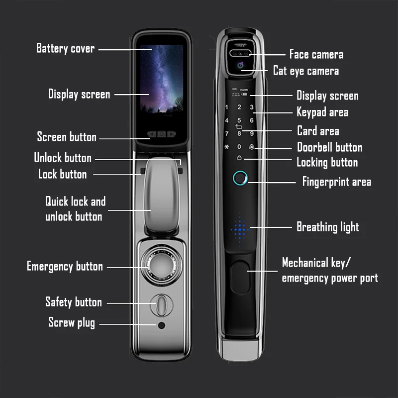 3D Smart Door Lock Instazon