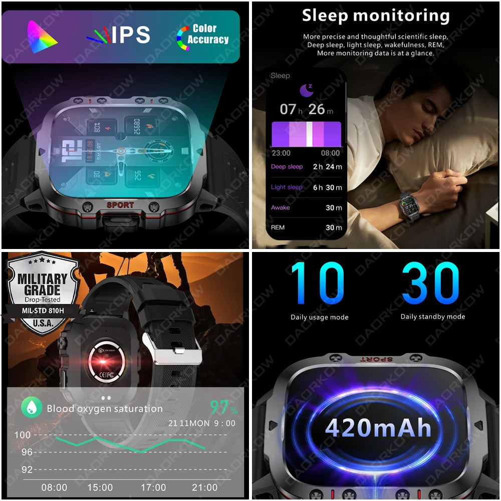 Military Smart Watch Men My Store