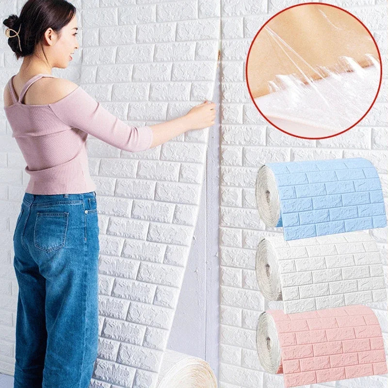 3D Foam Brick Wall Stickers My Store