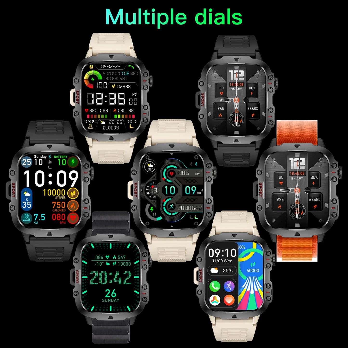 Military Smart Watch Men My Store