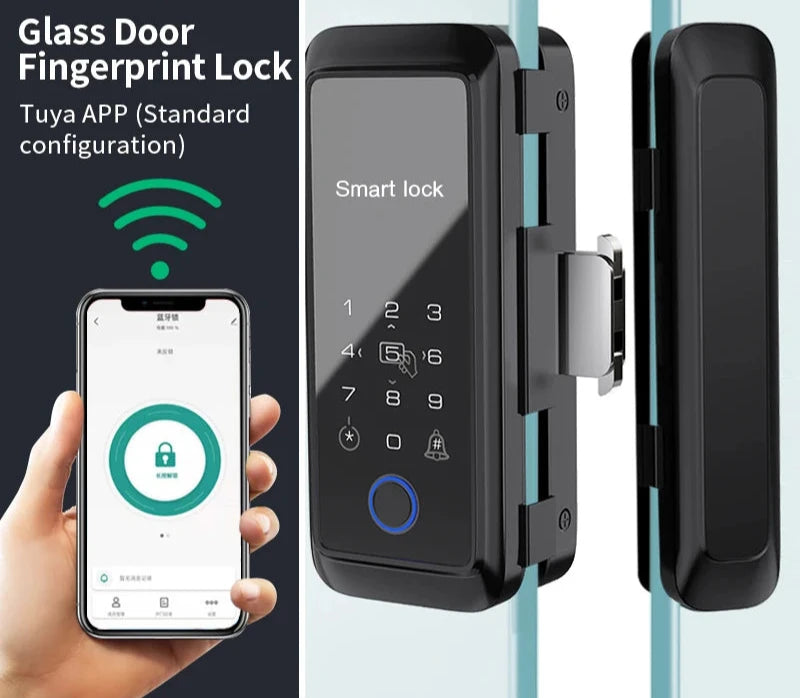 Smart Glass Lock Fingerprint Instazon