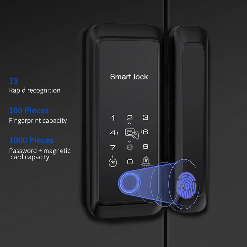 Smart Glass Lock Fingerprint Instazon